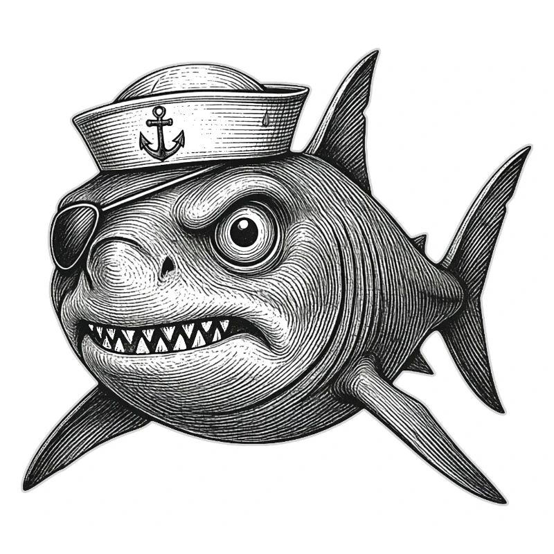 Der mürrische Captain Haifisch