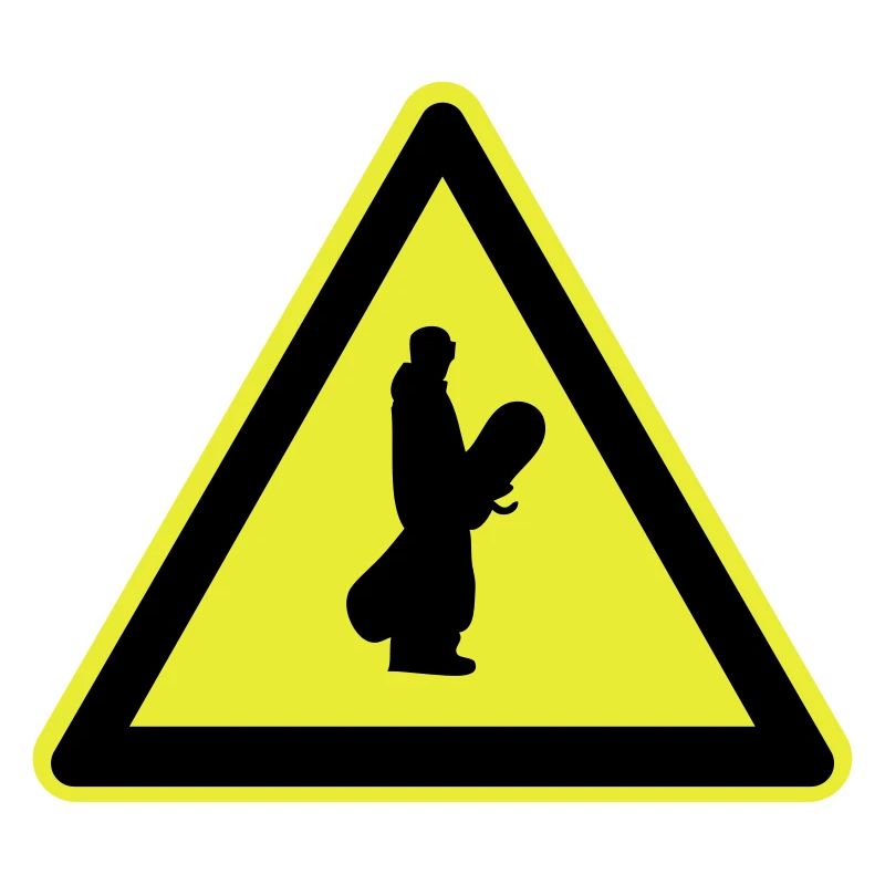 Snowboarder Schild
