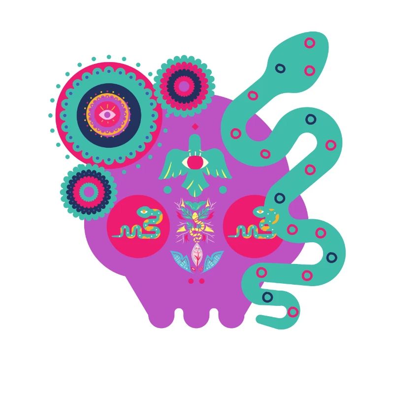 Forme de serpent abstrait