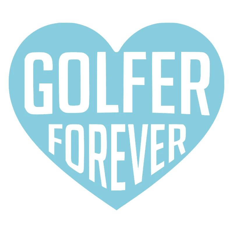 Golfer Forever Herzdesign