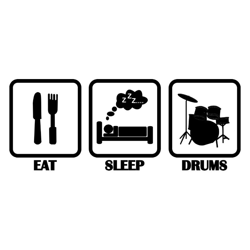 Eating sleeping drums drummer gift idea