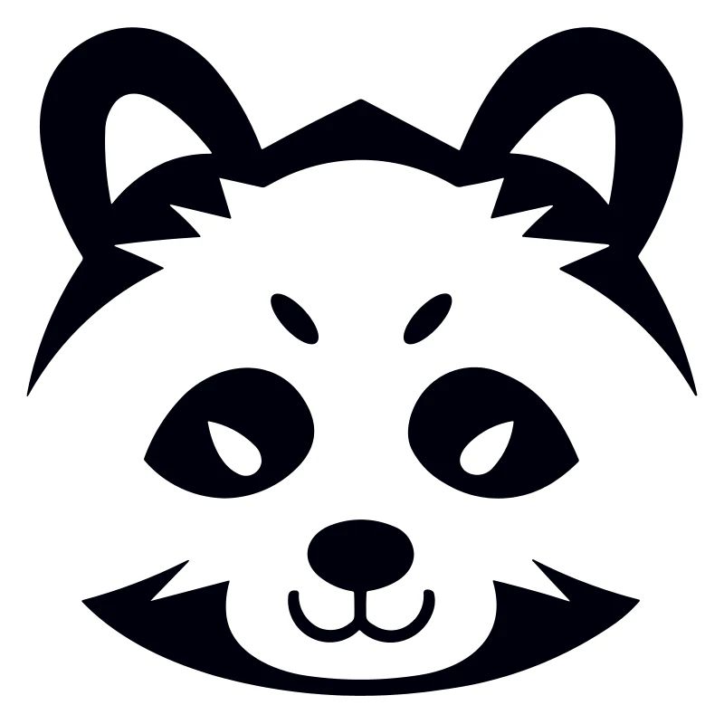 Panda-Kopf