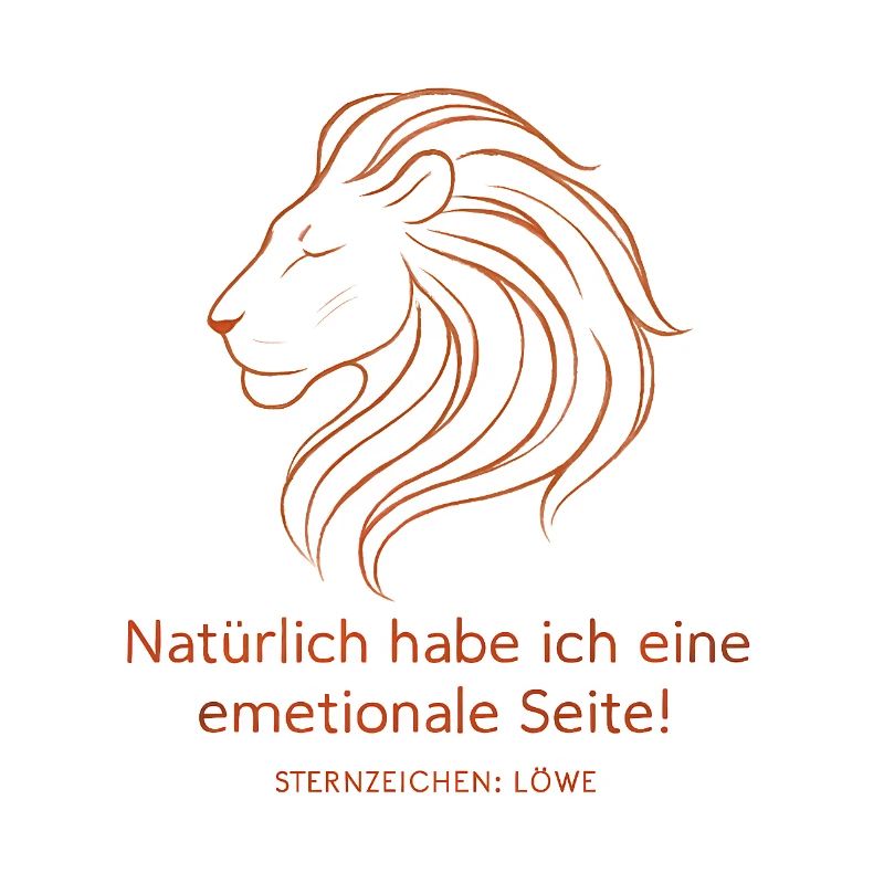 Löwe Sternzeichen - Emotionale Seite Spruch