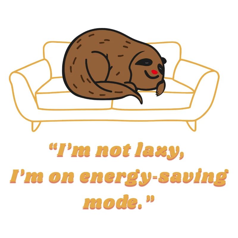 Sloth Energy-Saving Lounge Tee