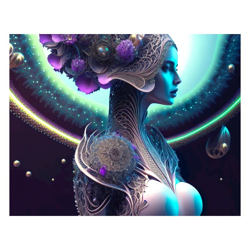 Femme fleur