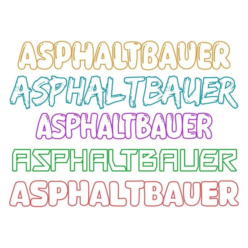 Constructeur d’asphalte comme métier