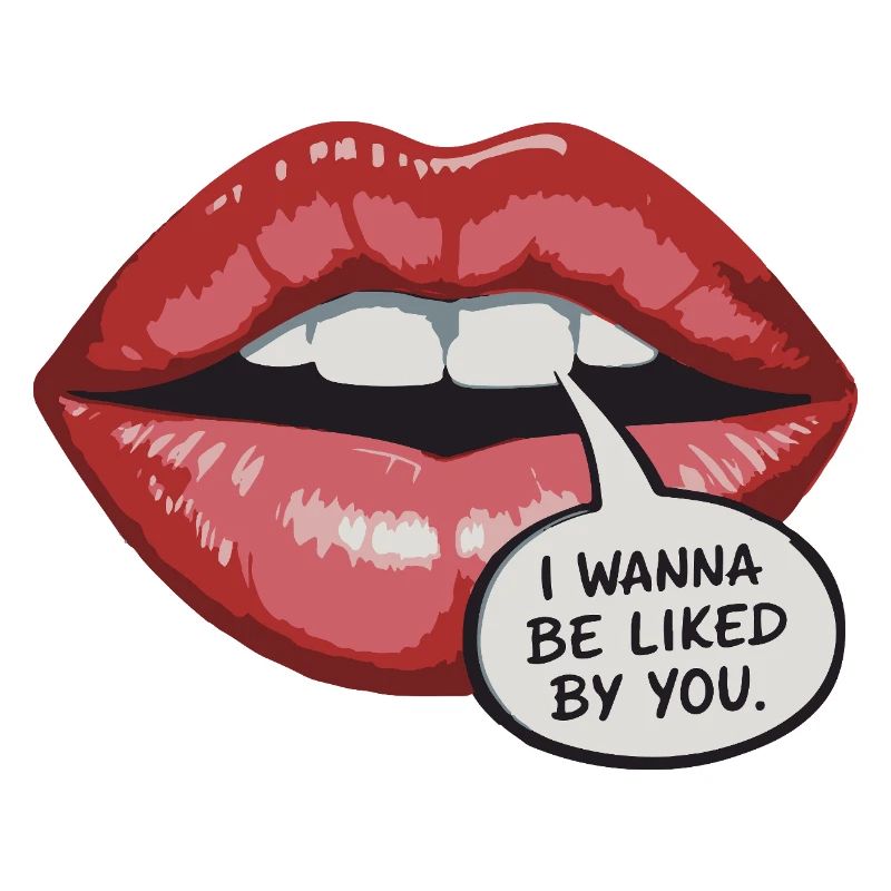 Bold Lip Pop Art: Be Liked