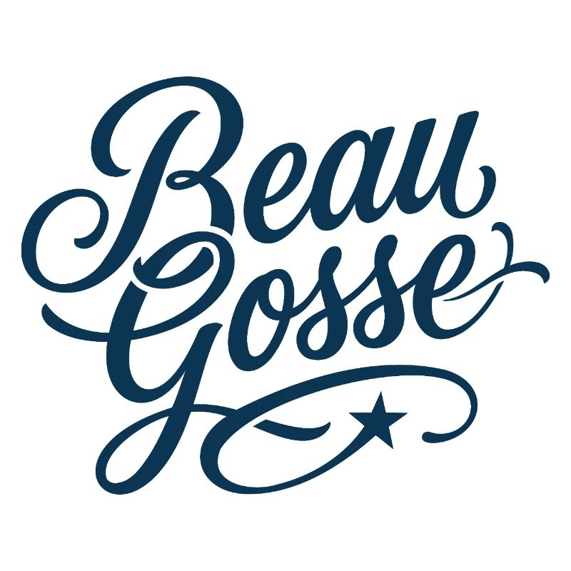 Beau Gosse Script Bleu