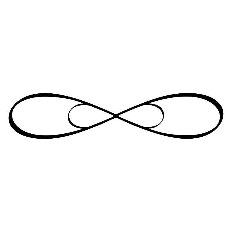 Doppel Infinity Unendlichkeit Zeichen Freundschaft