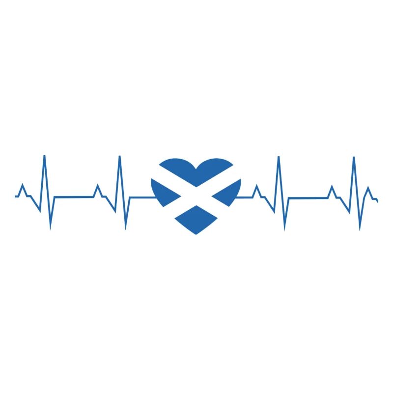 Schottland Herzschlag EKG Herzfrequenz Geschenk