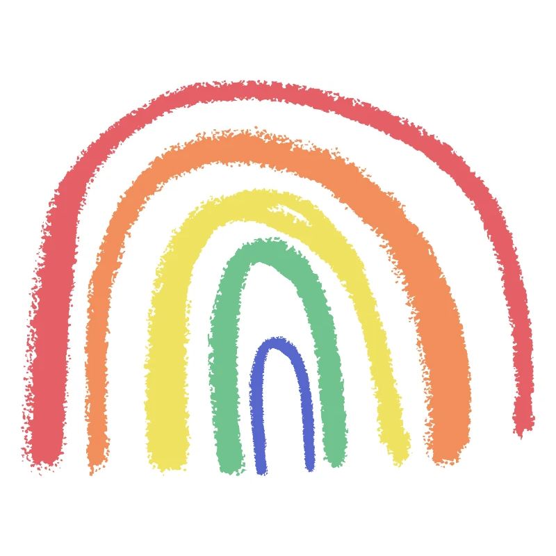 Skurriler Regenbogen-Pinselbogen