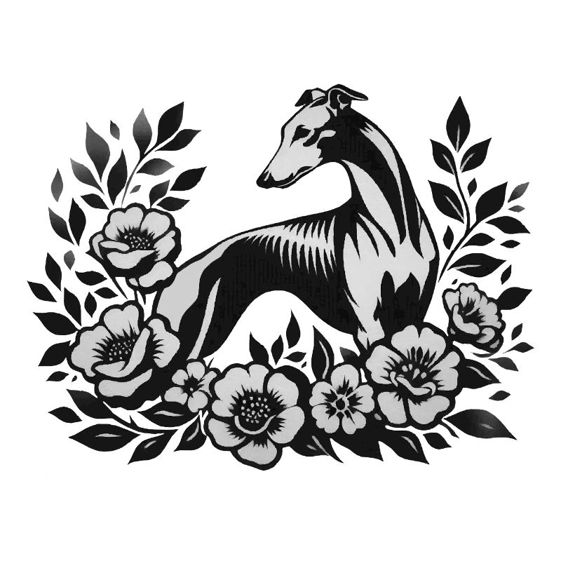 Galgo Stencil Art