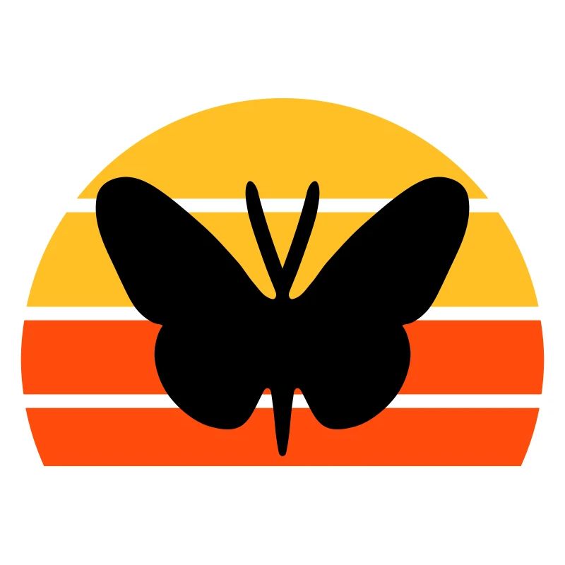 Schmetterling vor einer Halbsonne