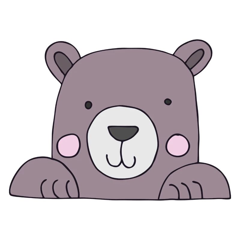 Bear head cute