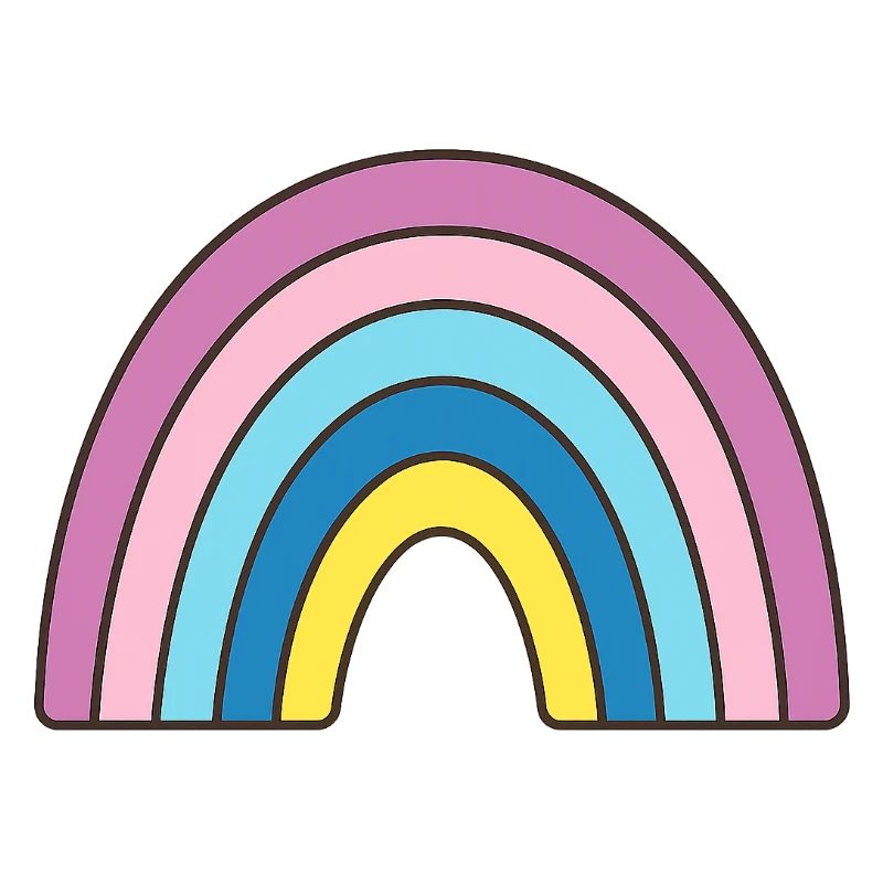 Pastell Regenbogen Design