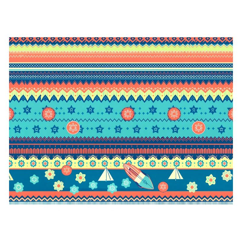 Farbenfroher Boho Wintermuster