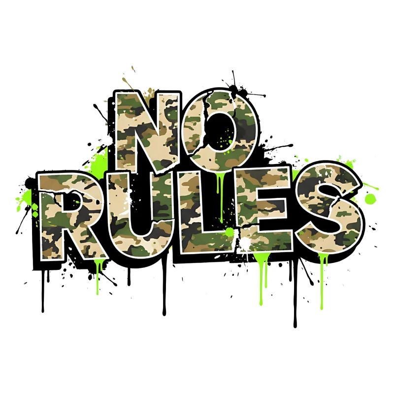No Rules Camouflage Graffiti