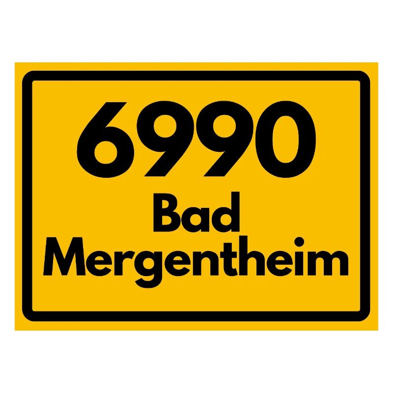 ANCIEN CODE POSTAL RETRO 6990 BAD MERGENTHEIM