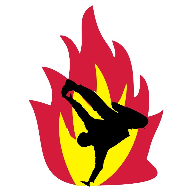 Breakdancer in the fire