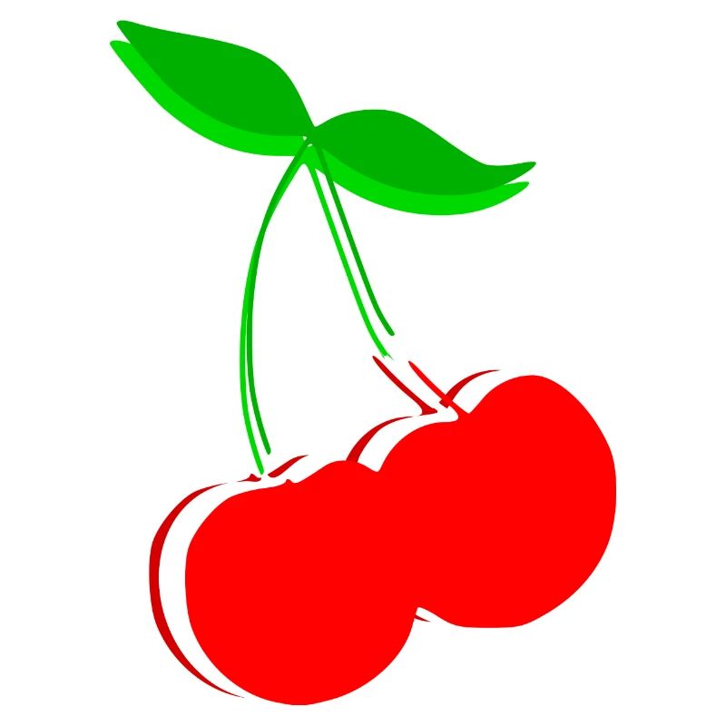 Kirsche Retro Früchte Obst Geschenk Geschenkidee