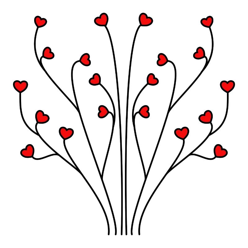 Heart Tree black