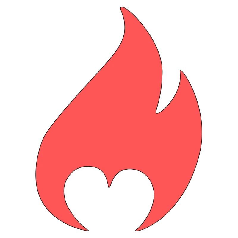 Flame with heart