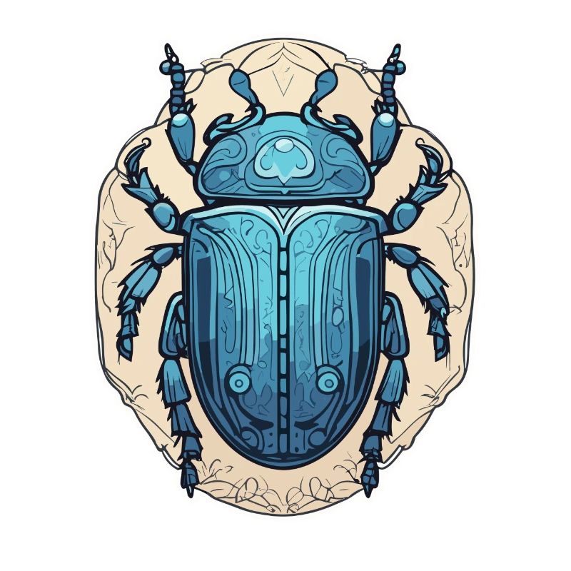 Blauer Skarabäus
