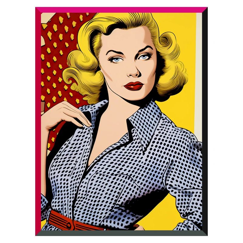 Pop Art Diva Retro Look Polka Dot Blouse Mode
