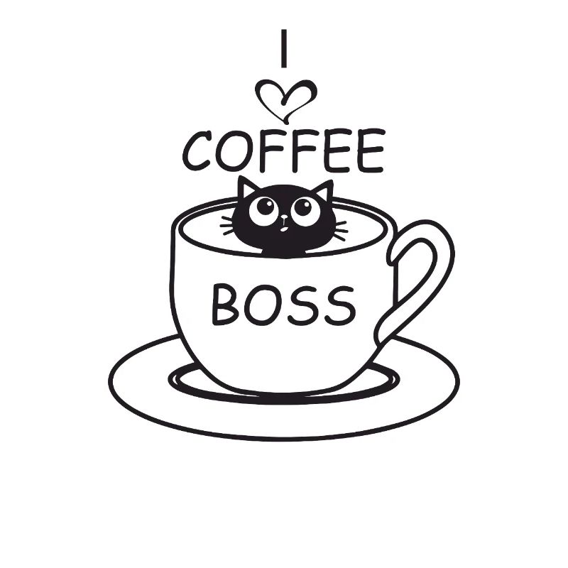 Chat de café