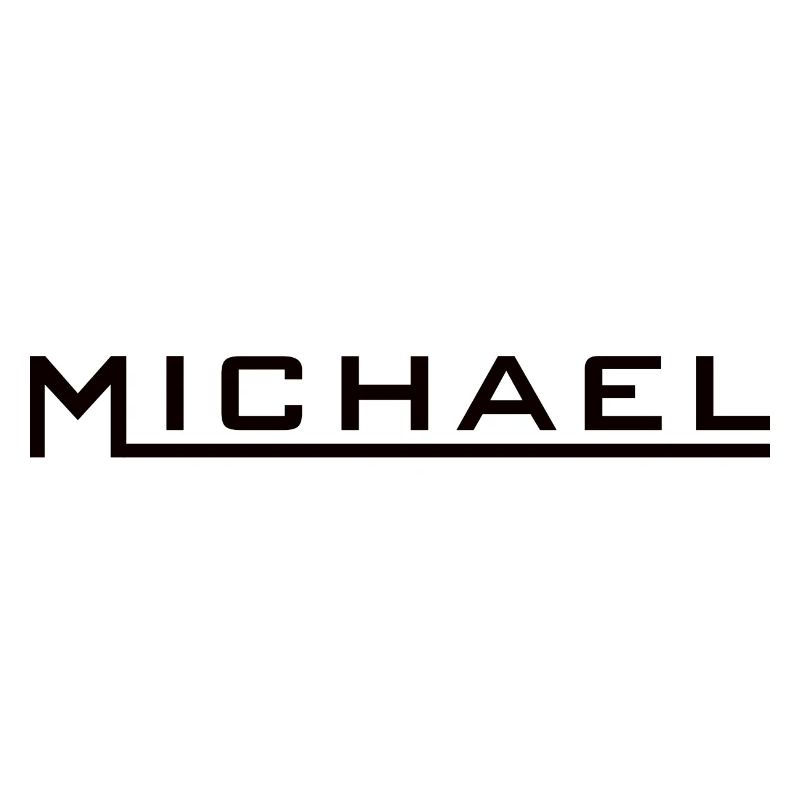 Michael Name Design noir