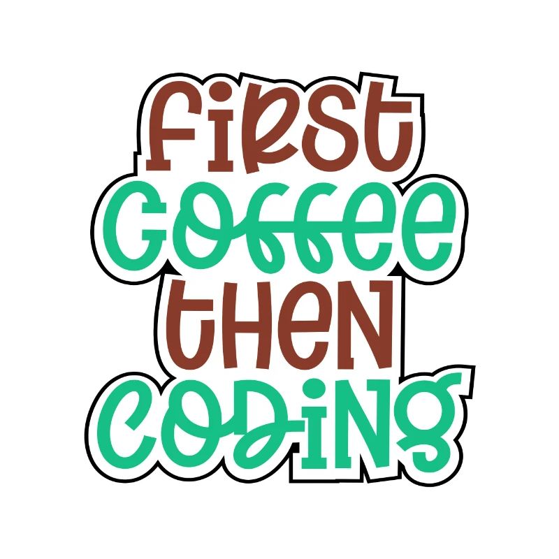 Coder Geschenk zuerst Kaffee dann Codierung Geschenkidee