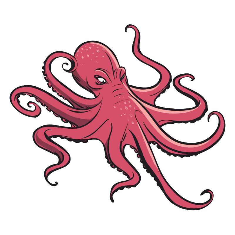 I like octopus - eight tentacles - squid