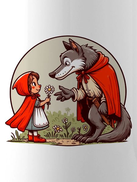 Rotkäppchen Märchen Wolf Niedlich Märchenfigur
