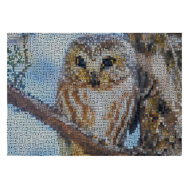 Nächtliche Eulen-Mosaik