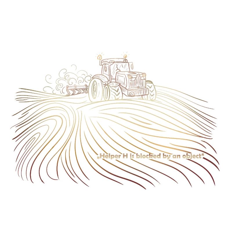 Farming Simulator „Helper H is blocked by an 