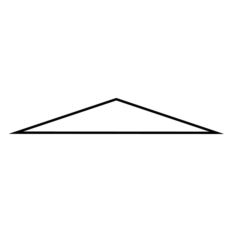 delta / / isosceles / / flat / / frame