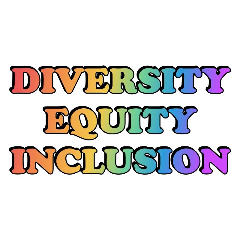 Diversity Equity Inclusion Rainbow LGBT Pride