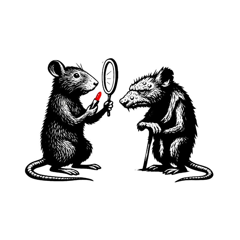 Ratten Noir Spiegelduell