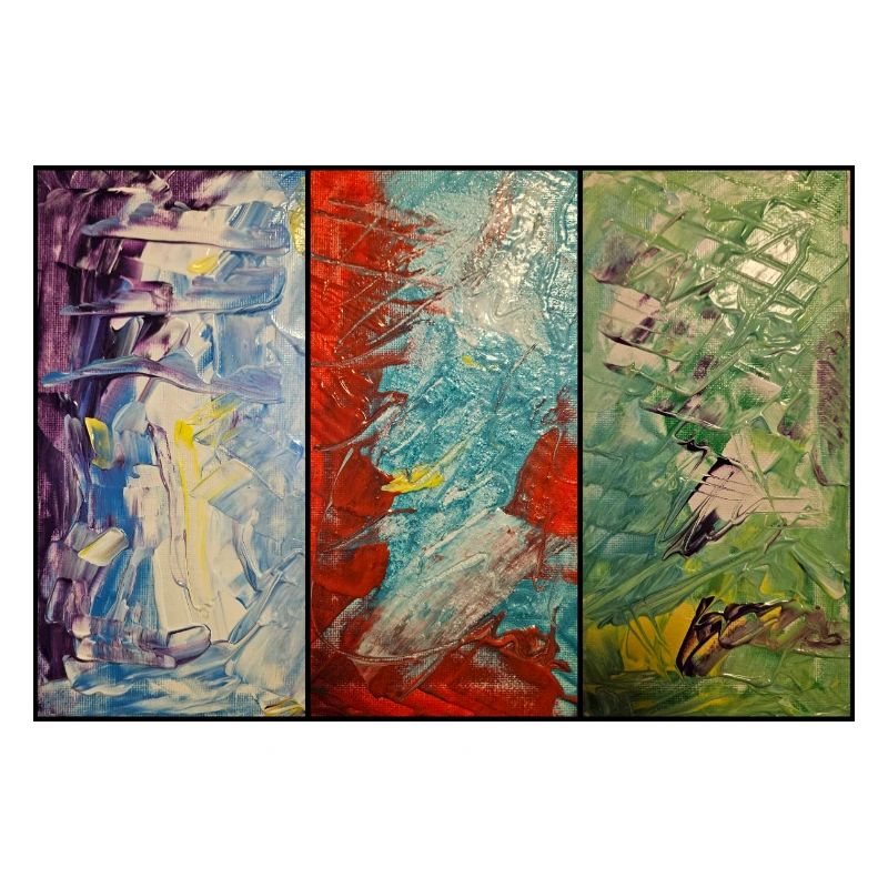 Flux de couleur triptyque