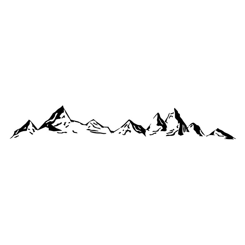 MONTAGNES Paysage Silhouette Panorama
