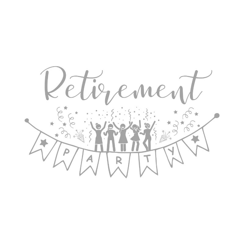 Fröhliche Ruhestandsfeier Hallo Pension.
