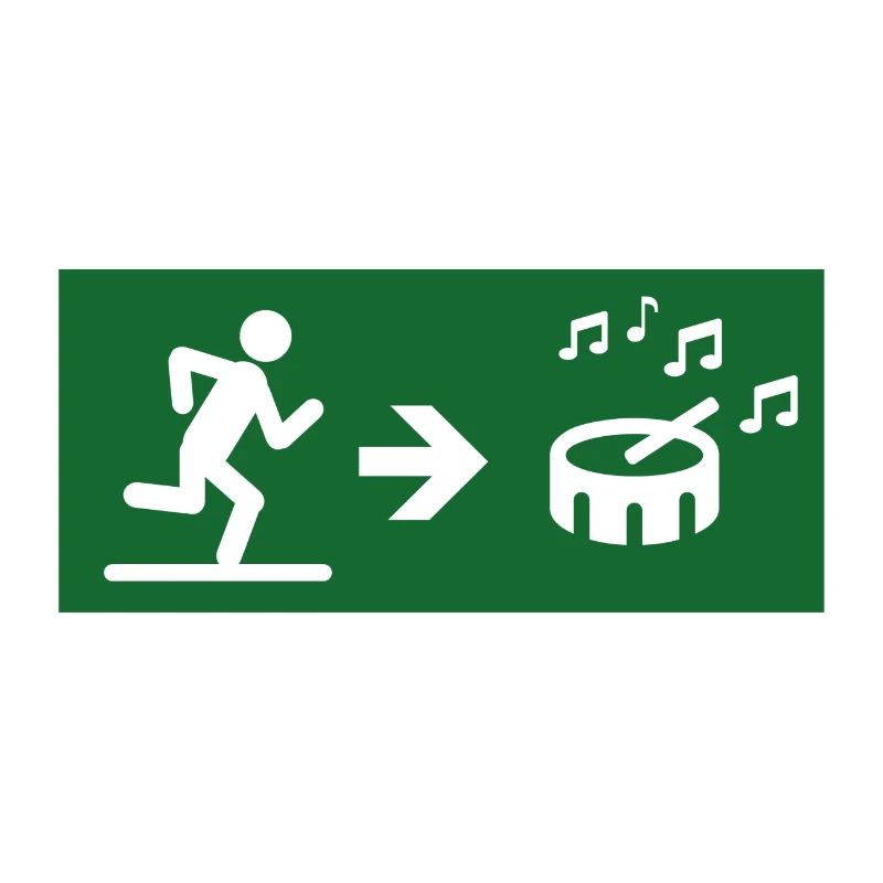 exit to the drum sound