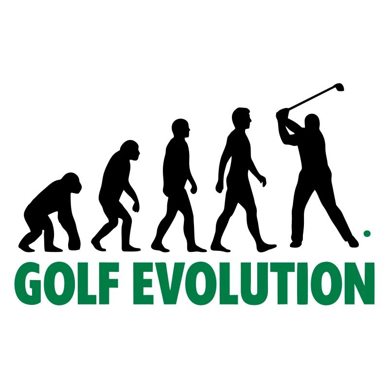 Golf Evolution Sport Motif