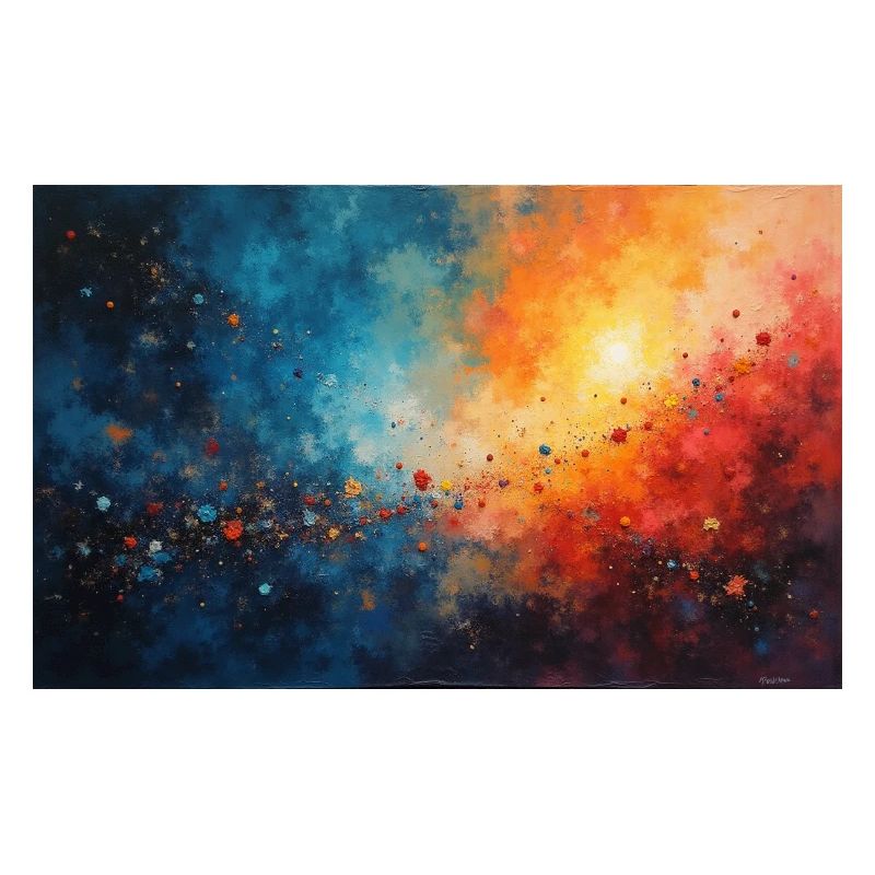 Cosmic Dawn Abstract Splash