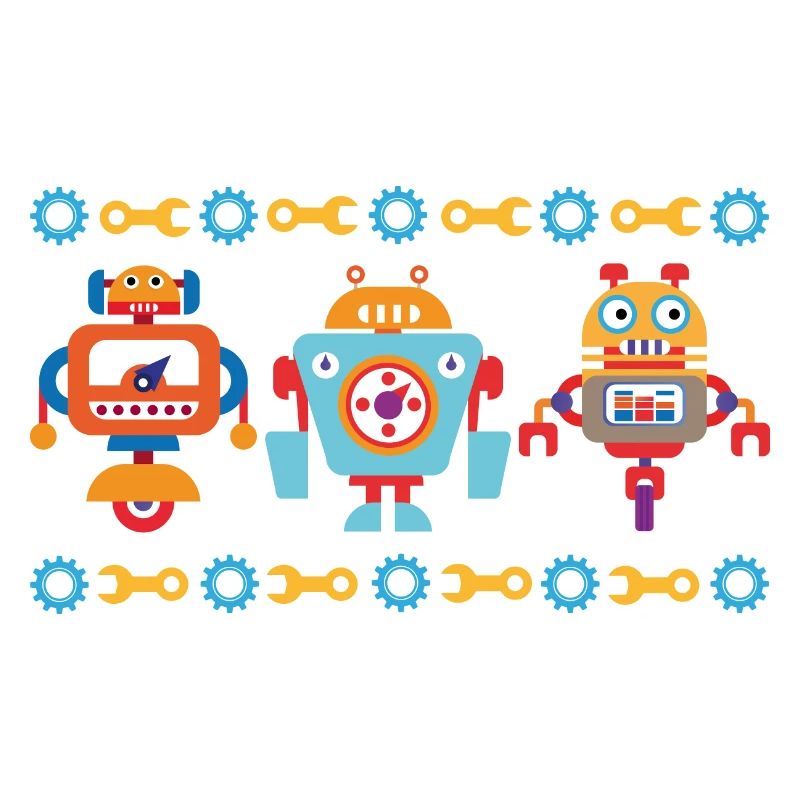Trois petits robots