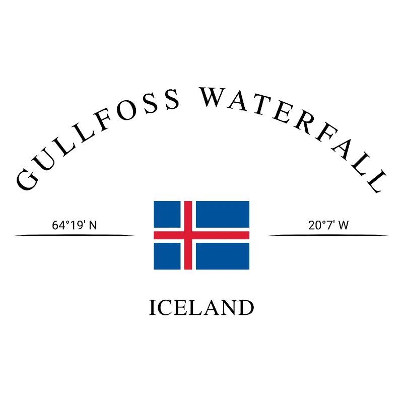 Île de Gullfoss – Souvenir et cadeau de vacances