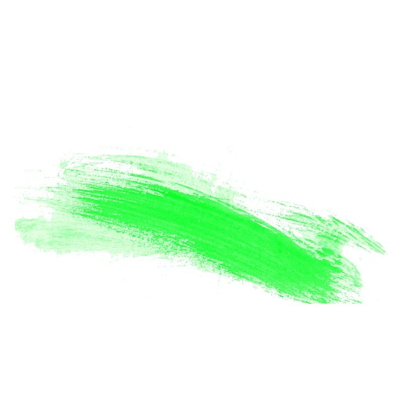 Trait de pinceau vert abstrait
