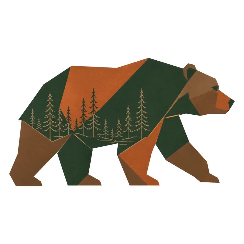 Geometric Forest Bear