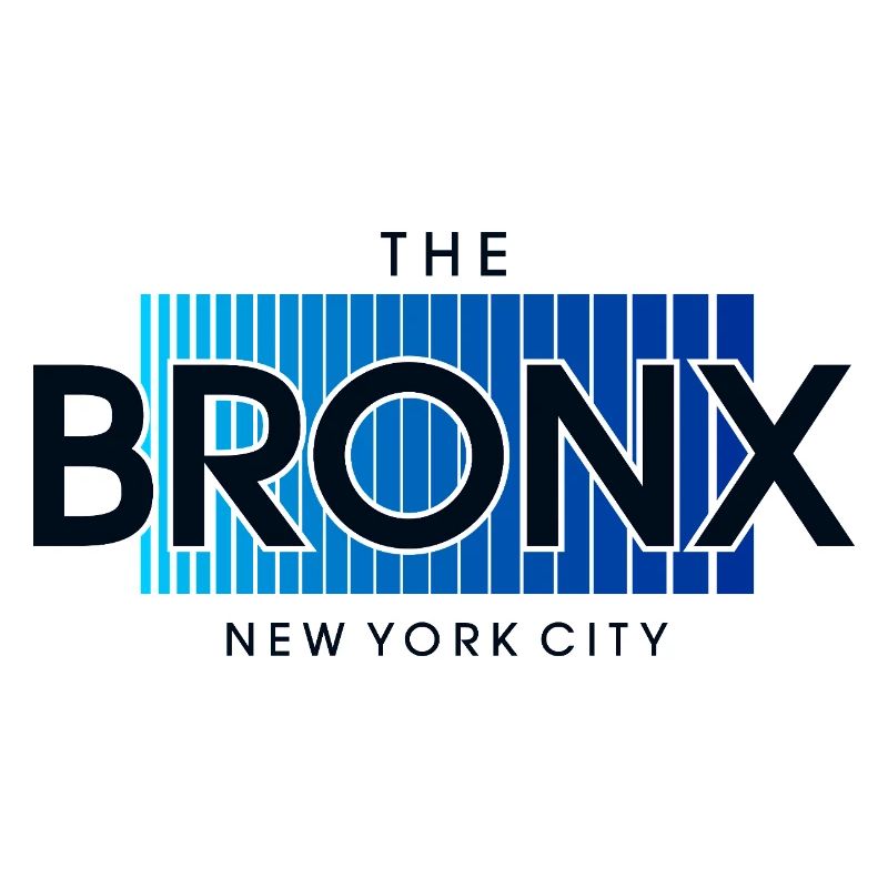 Bronx Skyline Blau Farbverlauf