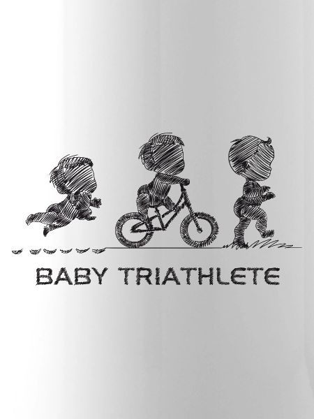 Kleiner Knopf-Triathlet